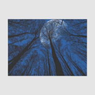 Papier Mousseline Lune dans le ciel nocturne