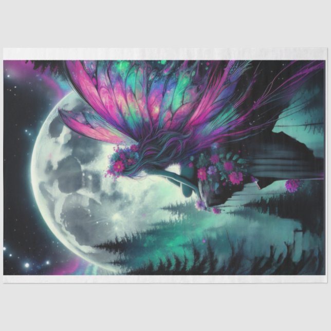 Papier Mousseline Lune Fairy Aurora (Recto)