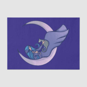 Papier Mousseline Lune Sorcière LuneEnfant Pagan Wicca Art