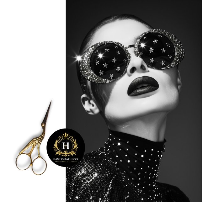 Papier Mousseline Lunettes de soleil Starry Rhinestone Découpage (Créateur téléchargé)