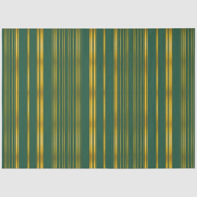 Papier Mousseline Luxe Moderne Green Gold Linen Texture Collection (Recto)