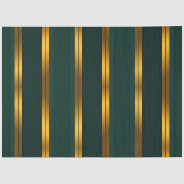 Papier Mousseline Luxe Popular Green Gold Linen Texture Collection (Recto)