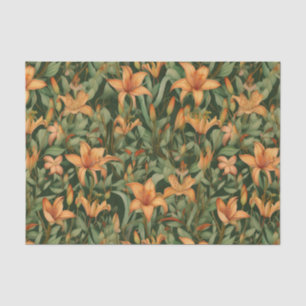 Papier Mousseline Lys orange