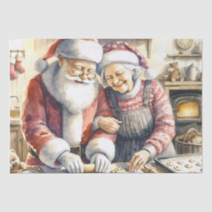 Papier Mousseline M. et Mme Clause Jolie Noël