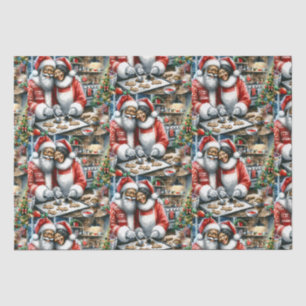 Papier Mousseline M. et Mme Clause Jolie Noël