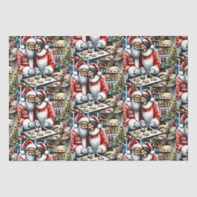 Papier Mousseline M. et Mme Clause Jolie Noël (Recto)