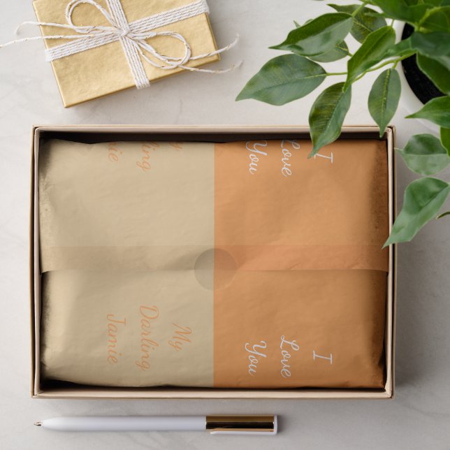 Papier Mousseline Ma chérie, je t'aime (Cadeau)