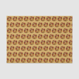 Papier Mousseline Mabon Automne Equinox Wreath on Fall Gold