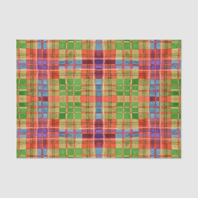 PAPIER MOUSSELINE MAC RAE TARTAN (Recto)