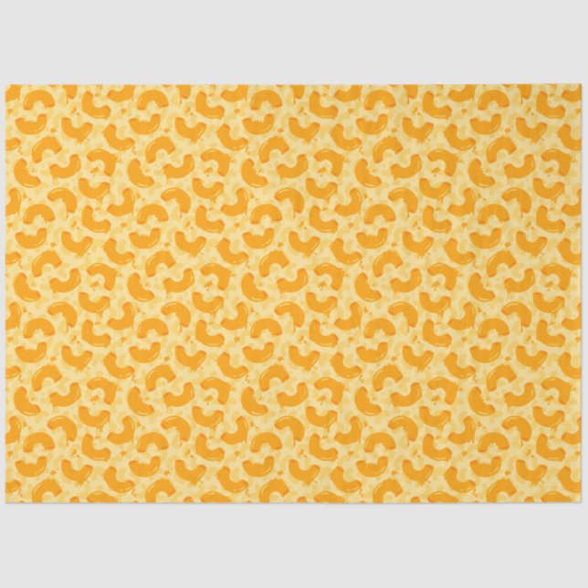 Papier Mousseline Macaroni et Motif de fromage (Recto)