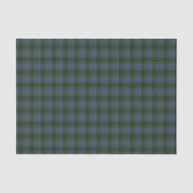 Papier Mousseline MacInnis Chasse Tartan écossais antique (Recto)