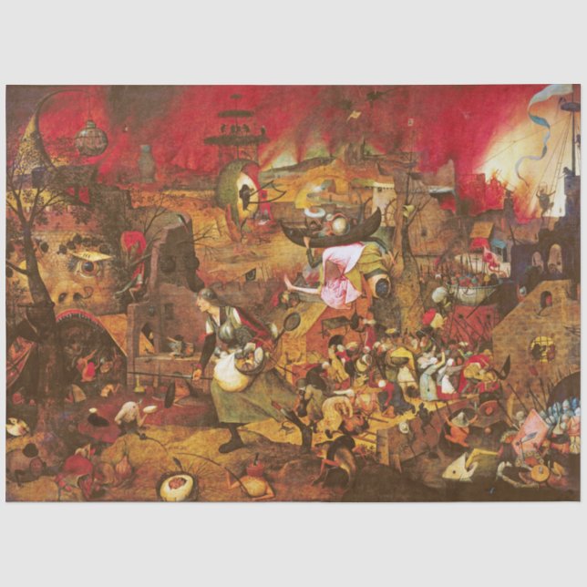 Papier Mousseline Mad Meg (Dull Gret), Pieter Bruegel (Recto)