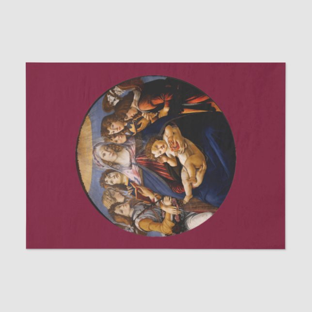 Papier Mousseline Madonna du papier de tissus de grenade (Recto)