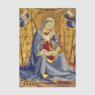 Papier Mousseline Madonna et l'enfant par Fra Angelico