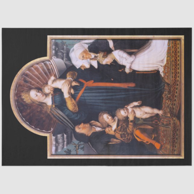 Papier Mousseline Madonna, Holbein the Younger (Recto)