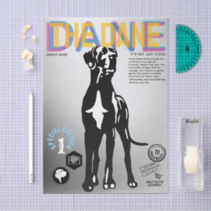 Papier Mousseline Magazine sur le Grand Danois