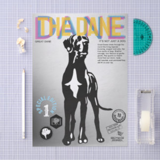 Papier Mousseline Magazine sur le Grand Danois