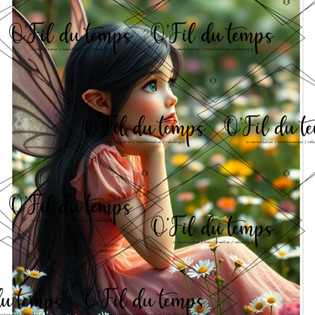 Papier Mousseline Magical Fairy Princess Decoupage (Créateur téléchargé)