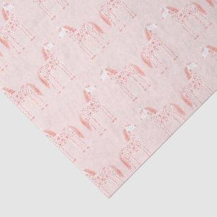 Papier Mousseline Magique Licorne Rouge Rosé