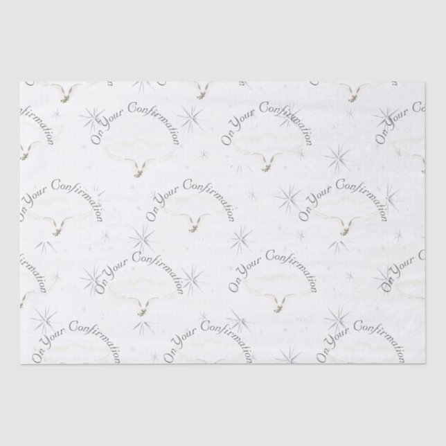Papier Mousseline Magnifique sacrement de la confirmation (Recto)