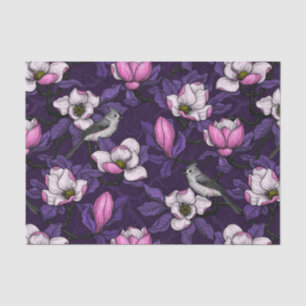Papier Mousseline Magnolia en floraison et tireur 4