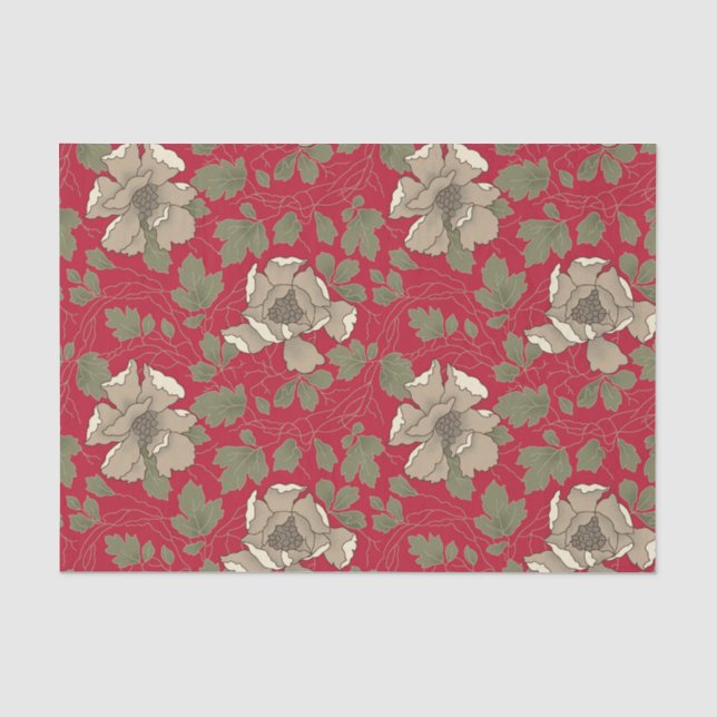Papier Mousseline Magnolias blanches (Recto)