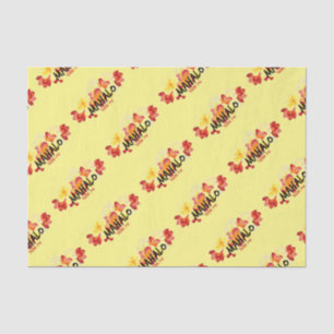 Papier Mousseline Mahalo Plumeria