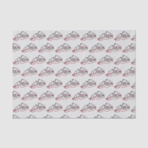 Papier Mousseline Maine Chickadee Bird hiver Noël Vacances Neige