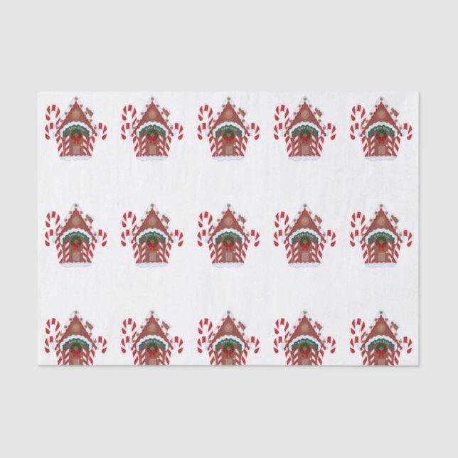 Papier Mousseline Maison de pain d'épices (Recto)