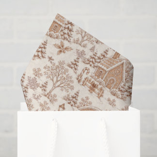Papier Mousseline Maison en pain d'épices Toile de Noël