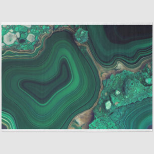 Papier Mousseline Malachite Cu6CO3(OH)2