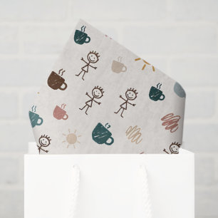 Papier Mousseline Maman Café Joyeuse