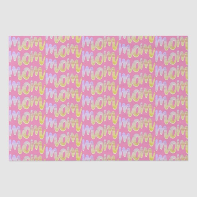 Papier Mousseline Maman tout sur impression (Recto)