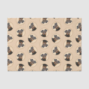 Papier Mousseline Manchester Terrier Peinture Art animal original