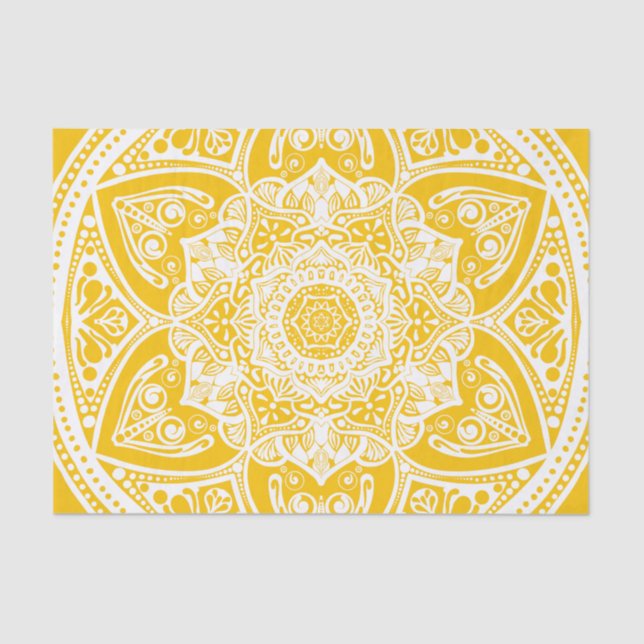 Papier Mousseline Mandala de miel (Recto)