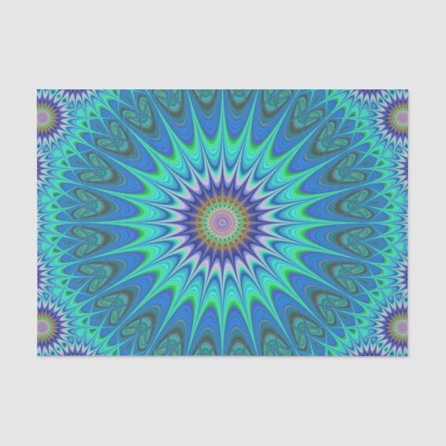 Papier Mousseline Mandala frais (Recto)