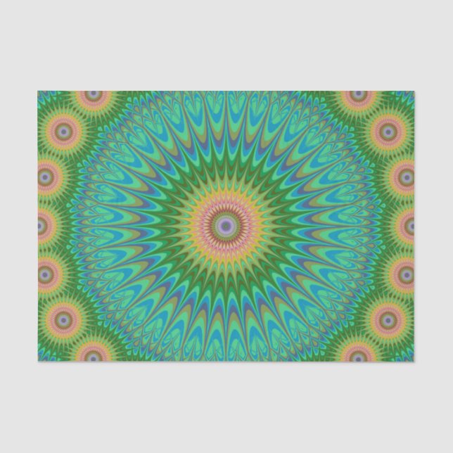 Papier Mousseline Mandala hippie (Recto)