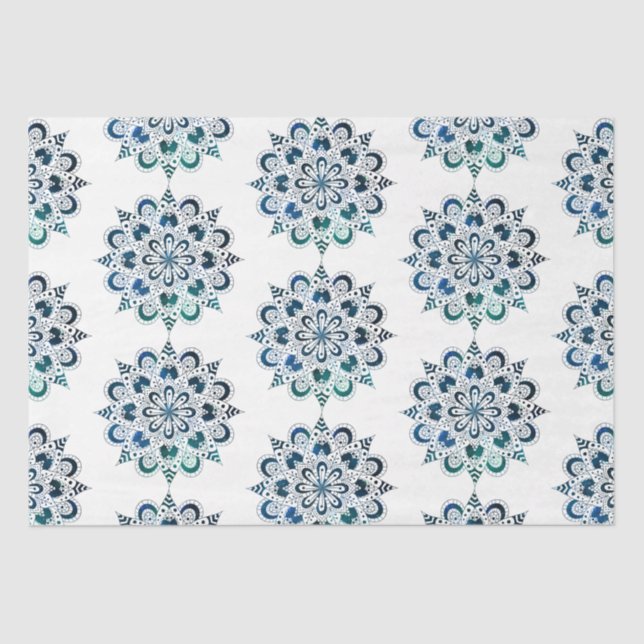 Papier Mousseline Mandala Series Design 14 (Recto)