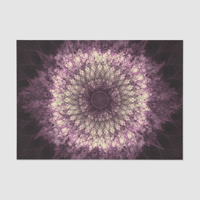 Papier Mousseline Mandala violet (Recto)