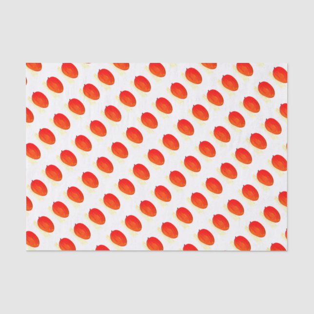 Papier Mousseline Mango fruit aquarelle chic Alimentation Motif trop (Recto)