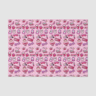 Papier Mousseline Maquillage de fille - rose