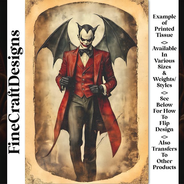 Papier Mousseline Maquillage sinistre de vampire diabolique gothique (Créateur téléchargé)