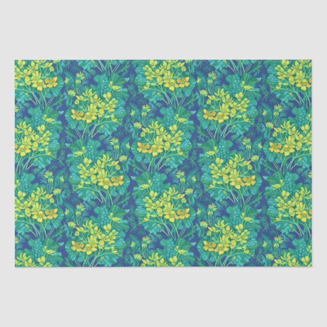 Papier Mousseline Marais Marigold Fleur sauvage Fleurs Jaunes Motif (Recto)