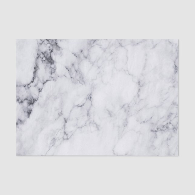 Papier Mousseline Marbre blanc Faux avec Motif gris (Recto)