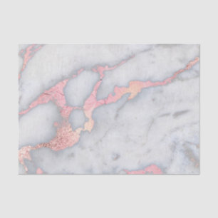 Papier Mousseline Marbre de parties scintillantes de Rosegold de