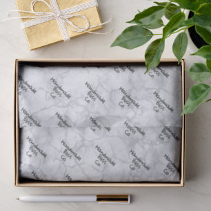 Papier Mousseline Marbre Gris Clair