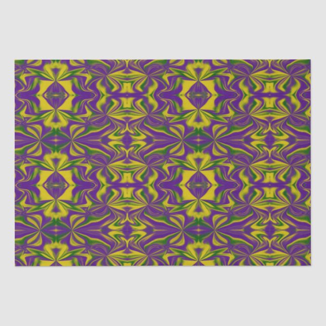 Papier Mousseline Mardi Gras Kaleidoscope (Recto)