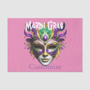 Papier Mousseline Mardi Gras Masque Thunder_Cove
