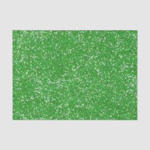Papier Mousseline Mardi Gras Vert Couleur Solide Faux Parties scinti