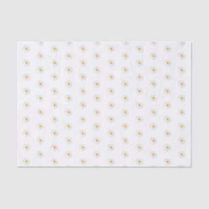 Papier Mousseline marguerite blanche